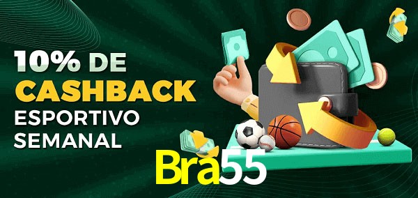 10% de bônus de cashback na Bra55